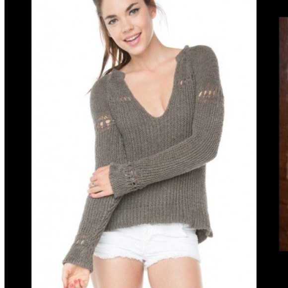 🔴SOLD🔴Brandy Melville Maroon Kari Knit - Picture 4 of 4