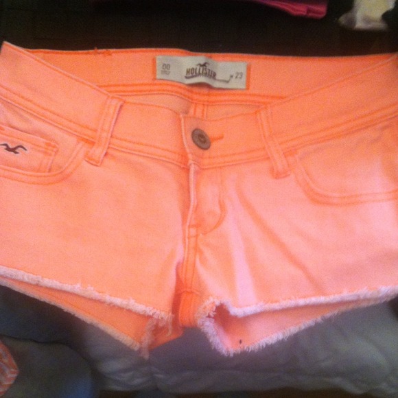 Orange Hollister shorts