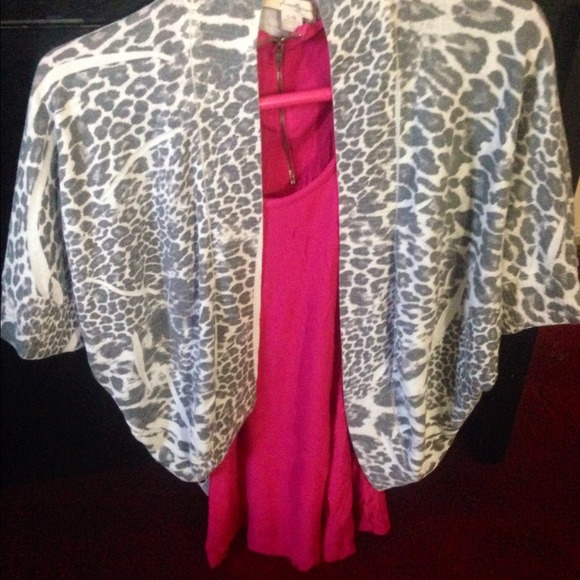 Cheetah print cardigan