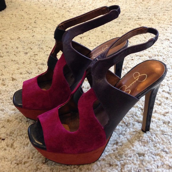 *REDUCED* Jessica Simpson Suede 'Bendie' Heels