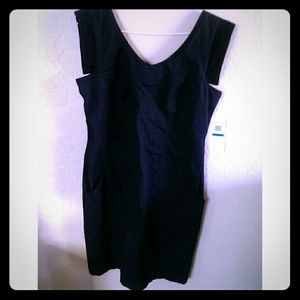 PRICE REDUCED! Xl black dress with velvet trim