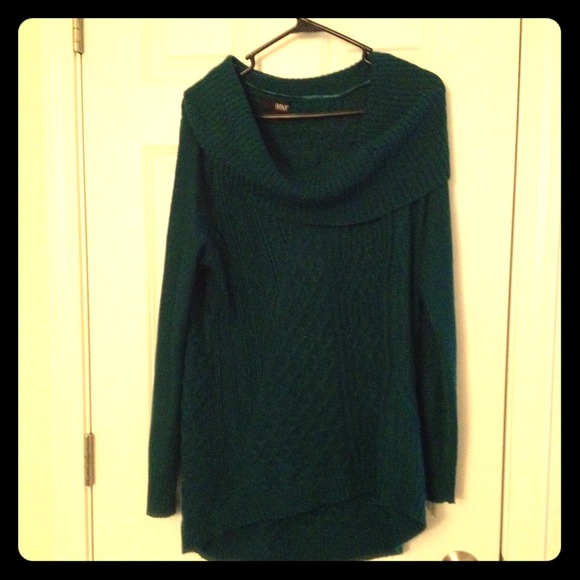 Emerald green knitted sweater - Picture 1 of 3
