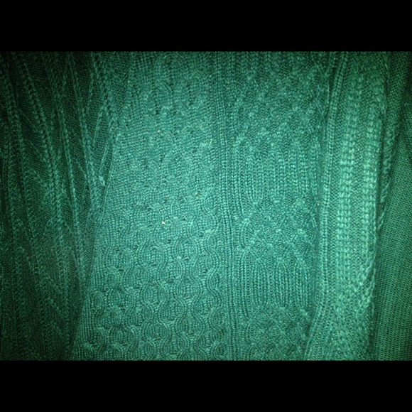 Emerald green knitted sweater - Picture 2 of 3