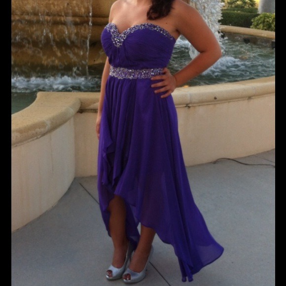 Dark purple prom dress