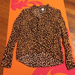Cheetah Print blouse