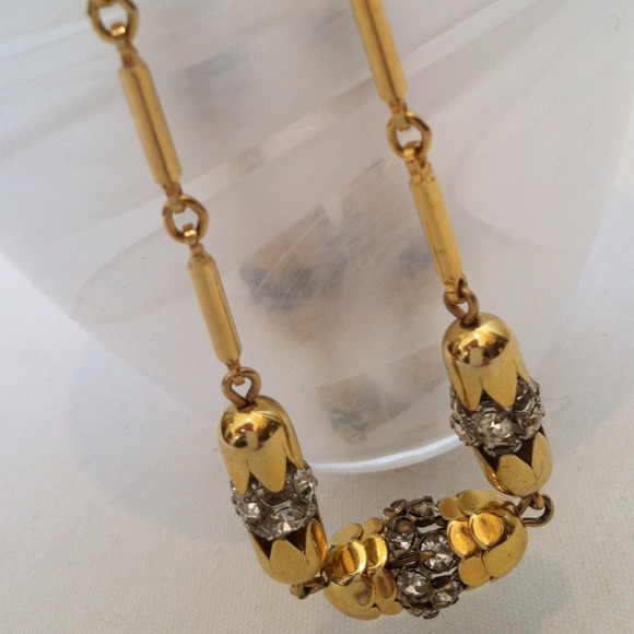 Vintage Rhinestone Necklace - Picture 2 of 3