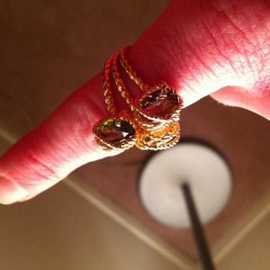 3 stone statement ring