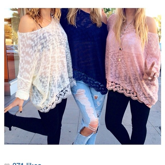 LF blush sweater - Picture 2 of 4