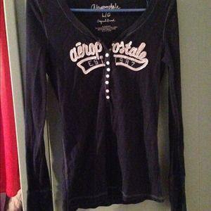 Aeropostale long sleeve v neck shirt