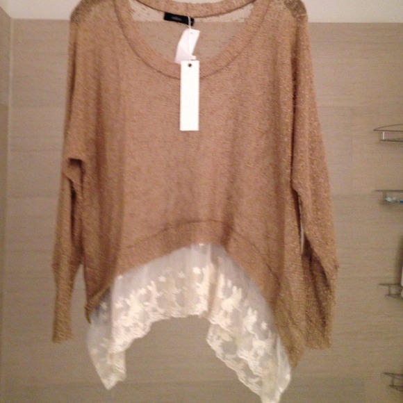 LF latte lace sweater - Picture 2 of 3