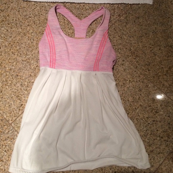 Pink Lululemon tank top