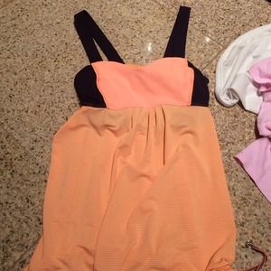 Reserved!!!!! Orange lululemon tank