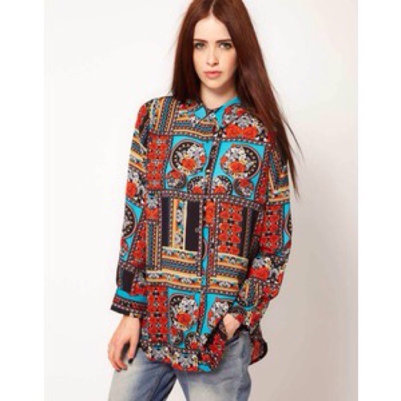 MINKPINK floral blouse