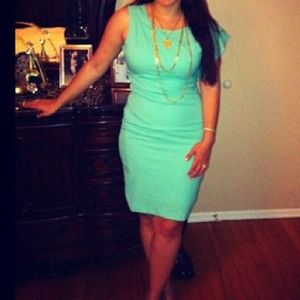 Tiffany blue cocktail dress