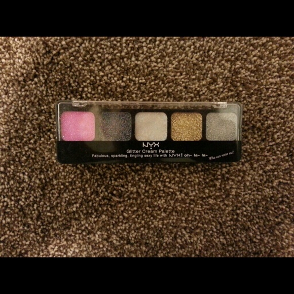 NYX glitter cream shadows