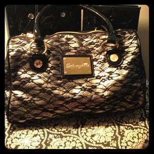 *Authentic* Betseyville Black/Silver Lace Handbag!