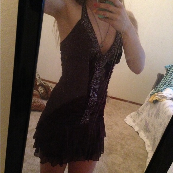 Passionate Dance Sexy Tie Pleated Short Dress main image 0