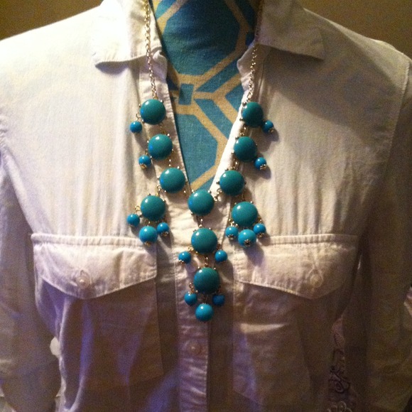 Teal Bubble necklace