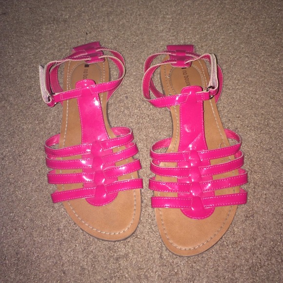 Pink Strappy Sandals - Picture 1 of 1