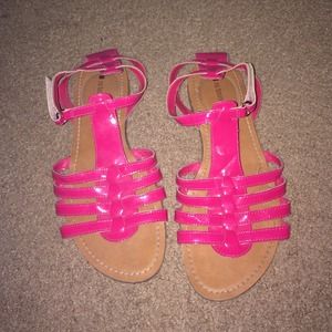 Pink Strappy Sandals