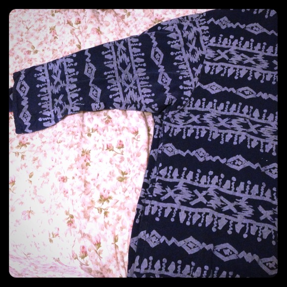 Oversized tribal sweatshirt