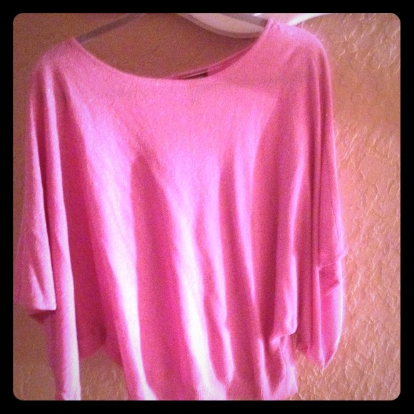 Pink lightly sparkled top
