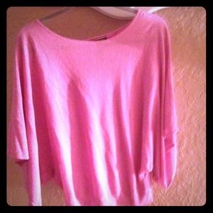 Pink lightly sparkled top