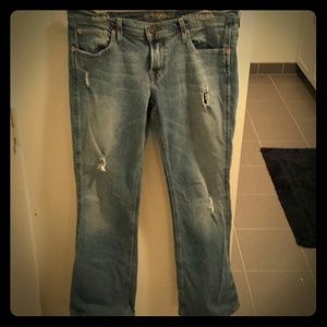 American Eagle stretch skinny flare jeans