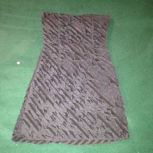 L charcoal gray minidress