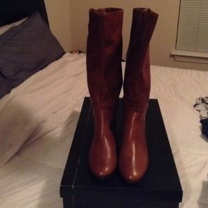 STEVE MADDEN COGNAC BOOTS "INTYCE"