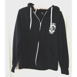 Obey Zip Up Hoodie