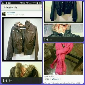 Bundle of two jackets & free scarf.
