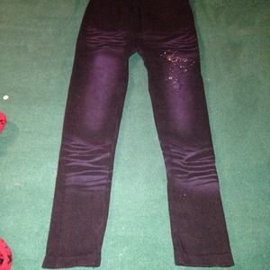 Black and purple tights