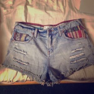 Aztec Denim shorts