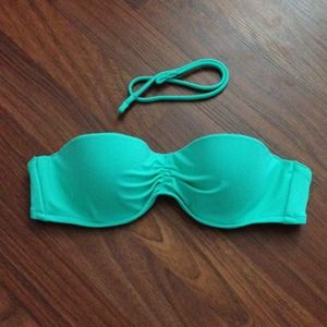 Turquoise Victoria's Secret bandeau bikini top
