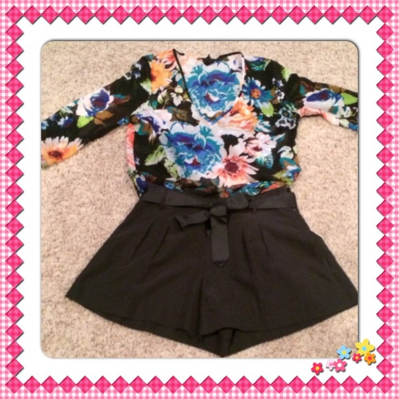 Denim - Black dress shorts