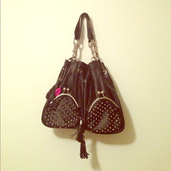 🚫SOLD🚫Betsey Johnson Black Studded Purse!
