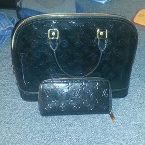 Louis Vuitton handbag and wallet