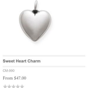 ❌SOLD❌James Avery Sweet Heart Charm