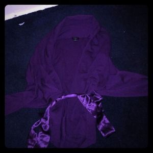Ann Taylor deep purple sweater