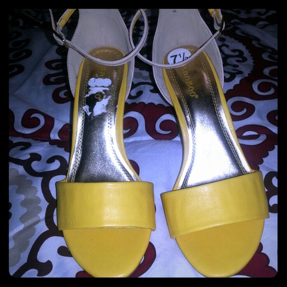 Yellow sandals