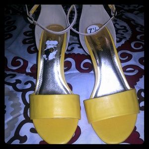 Yellow sandals