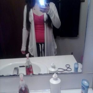 White longsleeve cardigan