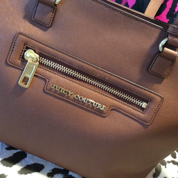 SOLD STUNNING NEW JUICY COUTURE Leather Zip Tote - Picture 2 of 4