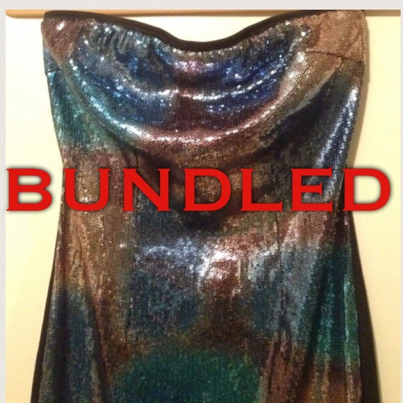 Forever 21 Dresses & Skirts - BUNDLED 😊 Green Brown Black Sequin Dress