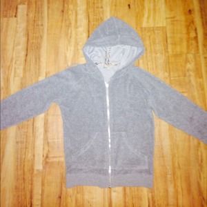 Grey terry Burberry hoodie
