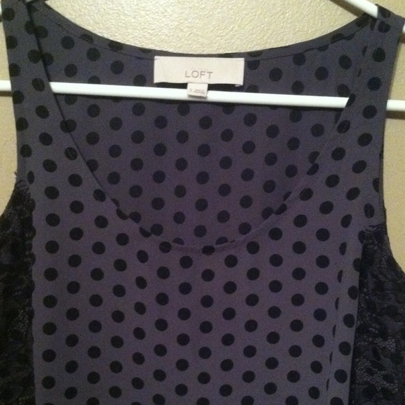 Beautiful polka dot and lace tank top! 😍 - Picture 3 of 4
