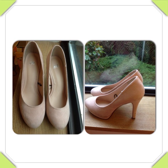 H&M pale pink high heels
