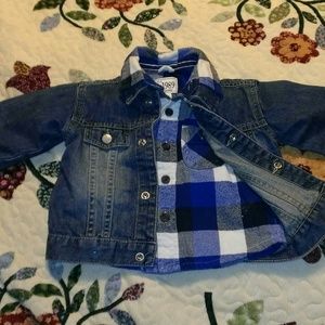 (Sold)Baby Jean jacket &  long sleeve shirt