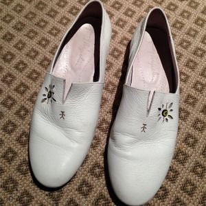 Henry Beguelin white really soft leather shoes.
